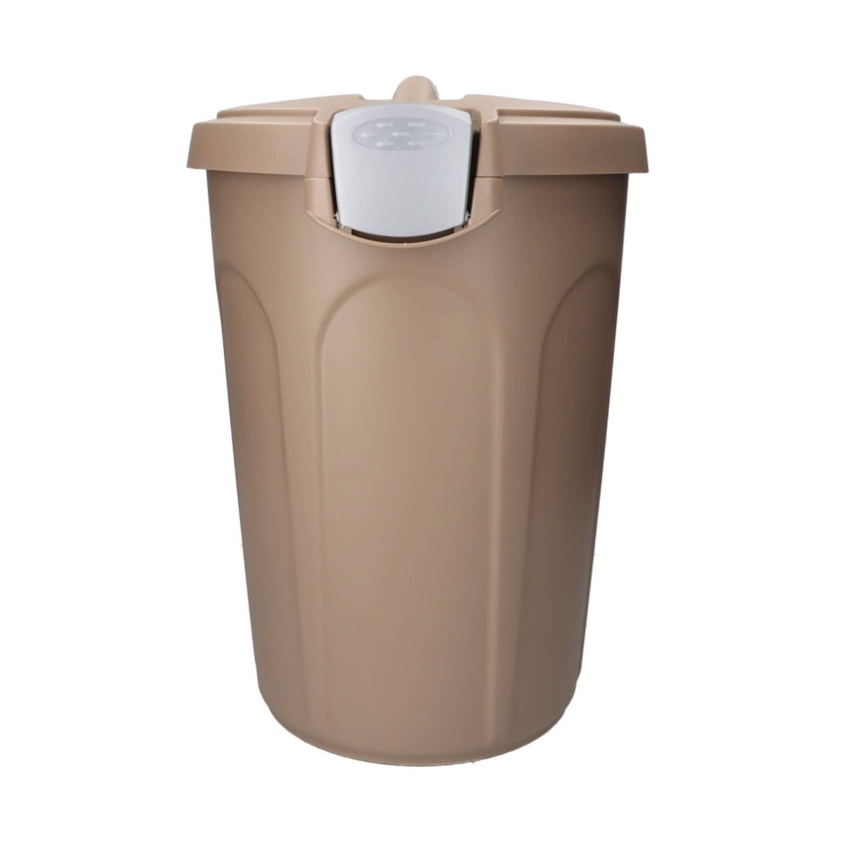 Stefanplast Jerry 23L Bidoncino Coperchio Clip Tortora Pattumiera 46cm h x37cm L - immagine 3