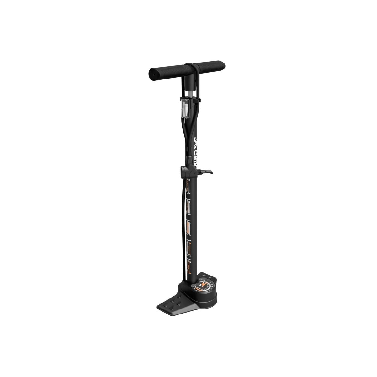 IFPTI4Ld8dNJQ5zCg0OdptWpUN6mLgKq1kcmY2Yr.jpg Crivit Pompa a Pedale XL con Manometro 11 Bar per Bici e Auto Doppia Testa Nero - immagine 1