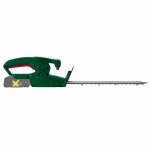 Tagliasiepi Parkside PAHS 35 A1 vista laterale, senza batteria come indicato dal simbolo X