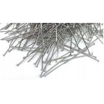 Spilli da sarta testina piatta 30mm in acciaio, dettaglio del mucchio di 125 pezzi per sartoria professionale