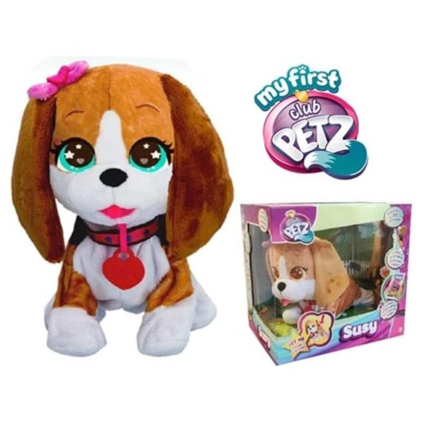Susy Canta e Balla Club Petz peluche cagnolina 30cm con confezione originale e logo My First Petz