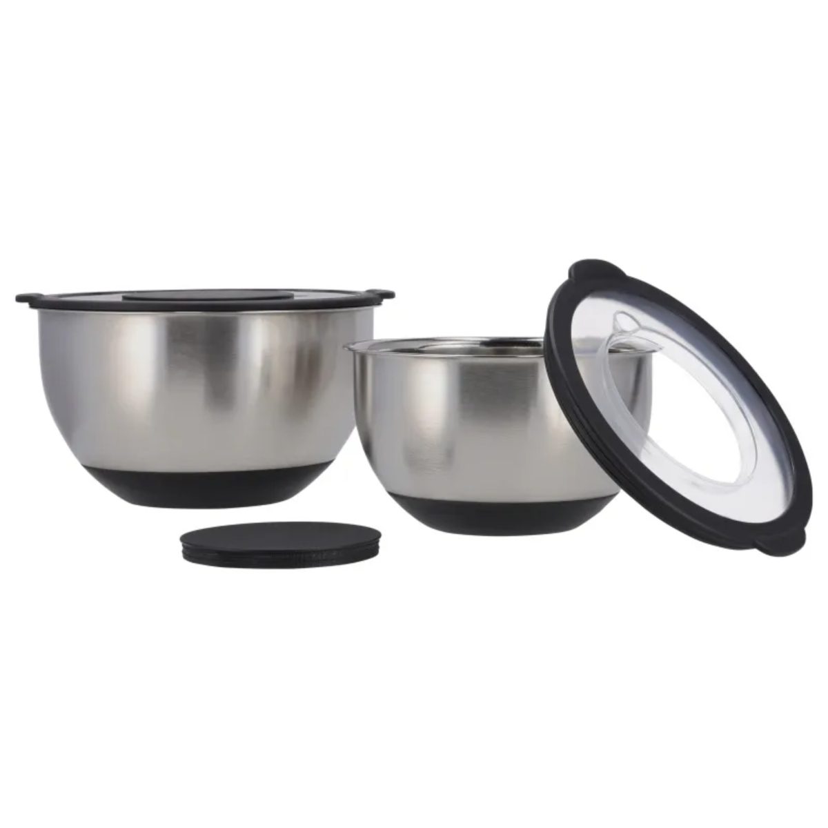WdDnQfgYn4jqICNdO23yo1VqsfwNJcNioBUXGTCi.jpg Silvercrest Set Ciotole Acciaio Inox 2 Pezzi Antiscivolo 2.5L 4.5L Argento - immagine 1