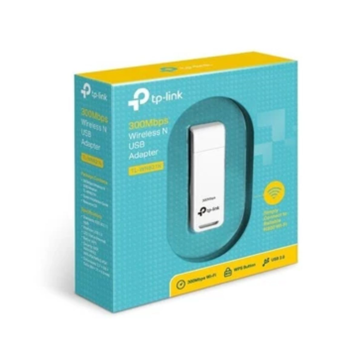 Confezione originale Adattatore USB TP-Link WN821N Wireless 300Mbps con specifiche tecniche