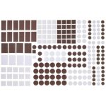 Parkside Set 275 Feltrini e Gommini Antiscivolo Autoadesivi Assortiti 3 Colori - immagine 4