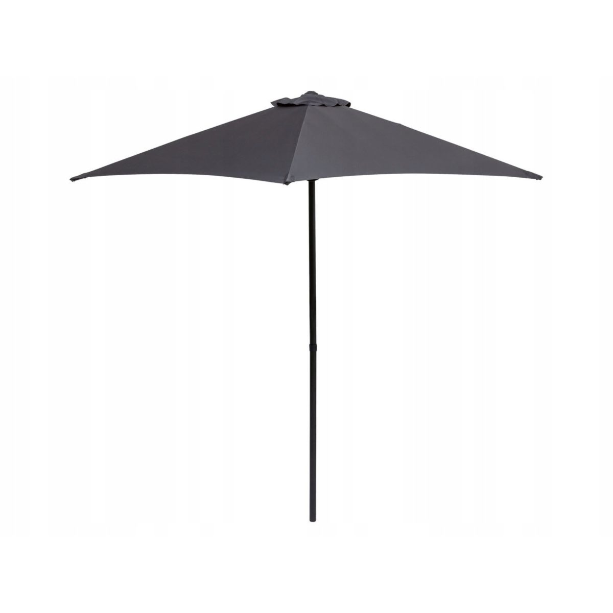 Parasole da giardino Livarno Home antracite aperto, vista laterale ombrellone diametro 260cm