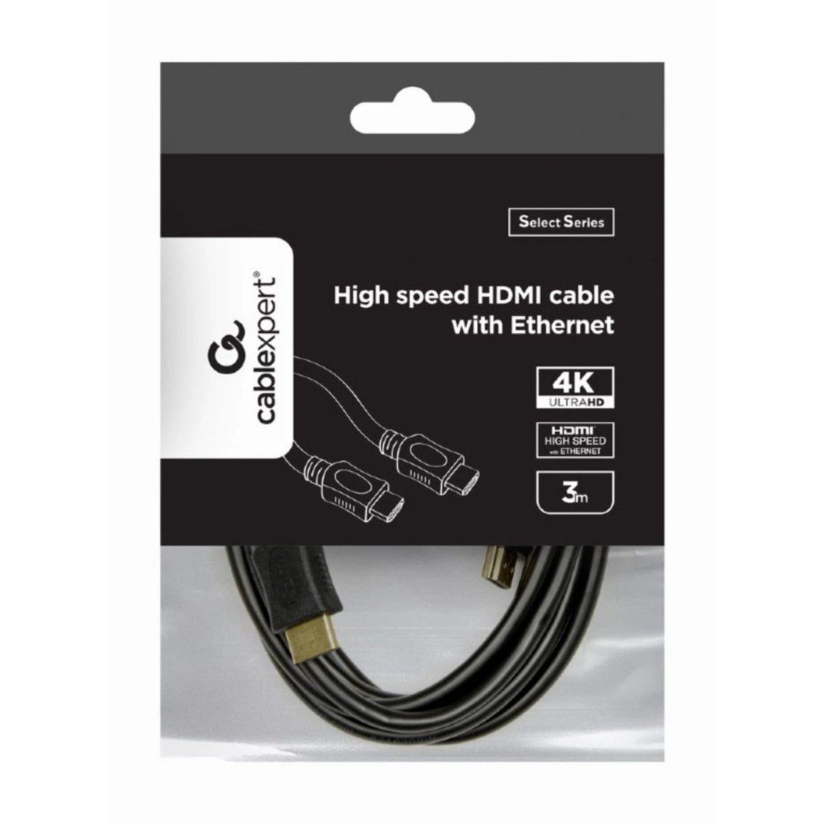 Gembird Cavo HDMI 4K 3 metri nella confezione originale Cablexpert Select Series