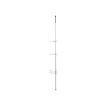 Livarno Mensola Telescopica Doccia Angolare Cromata 3 Cesti Regolabile 123-260cm