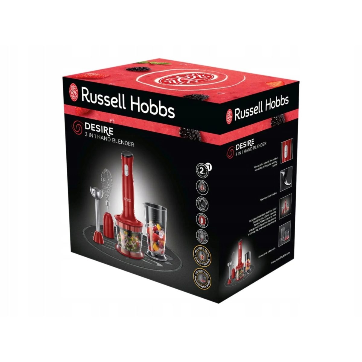 Confezione originale Russell Hobbs Desire 3 in 1, scatola danneggiata su un lato