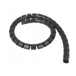 Silvercrest Organizer Cavi Flessibile Guaina Copricavi 2 Pezzi 10m Totale Nero