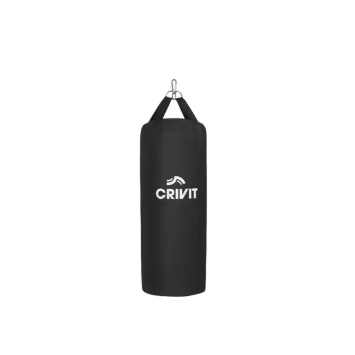 lKmvy0m6RjH6xisVQLYsNmFeDJDkxALxMIZS0Onc.jpg Crivit Sacco da Boxe Canvas 15kg 80x30cm con Moschettone Nero - immagine 1