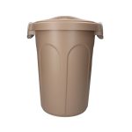 Stefanplast Jerry 23L Bidoncino Coperchio Clip Tortora Pattumiera 46cm h x37cm L