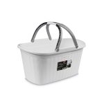 Stefanplast Cesta Portabiancheria Elegance 35 Litri Manici Bianco
