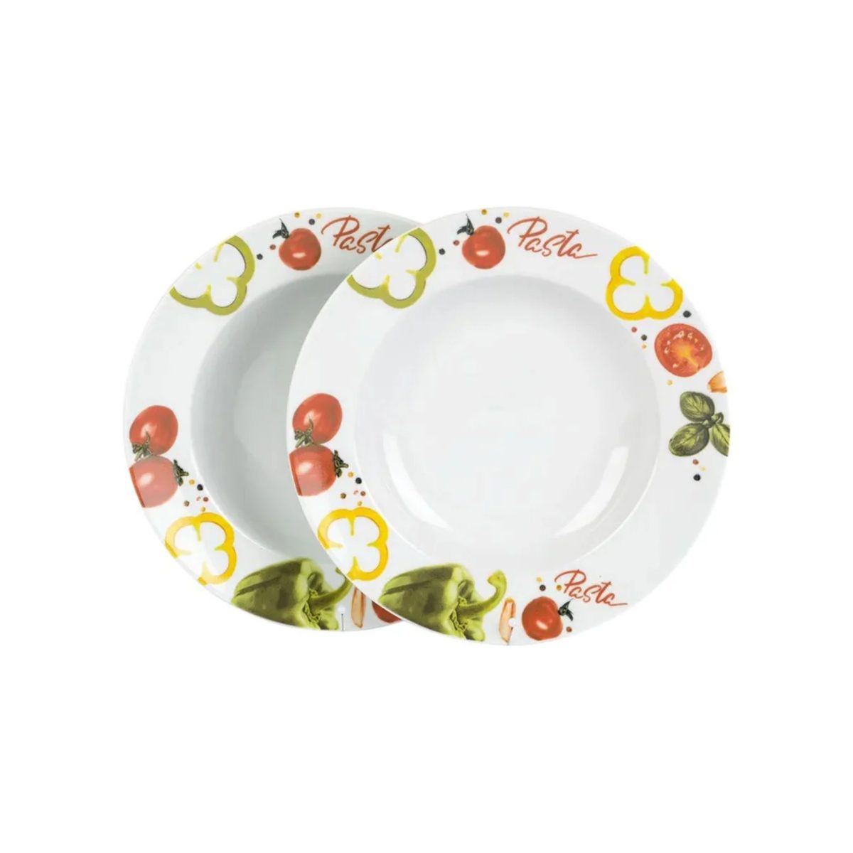 wQRPawSbdZGMWZdLWHUXbxO6O7cCFhBylzYiVZrs.jpg Tognana Set 2 Piatti Pasta Porcellana 27cm Microonde Lavastoviglie - immagine 1