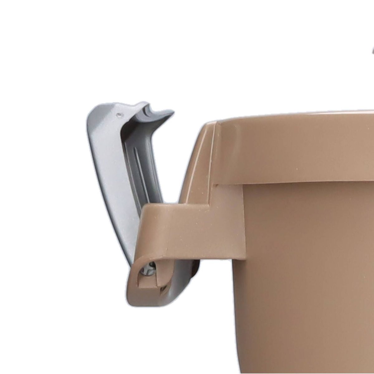 Stefanplast Jerry 23L Bidoncino Coperchio Clip Tortora Pattumiera 46cm h x37cm L - immagine 4