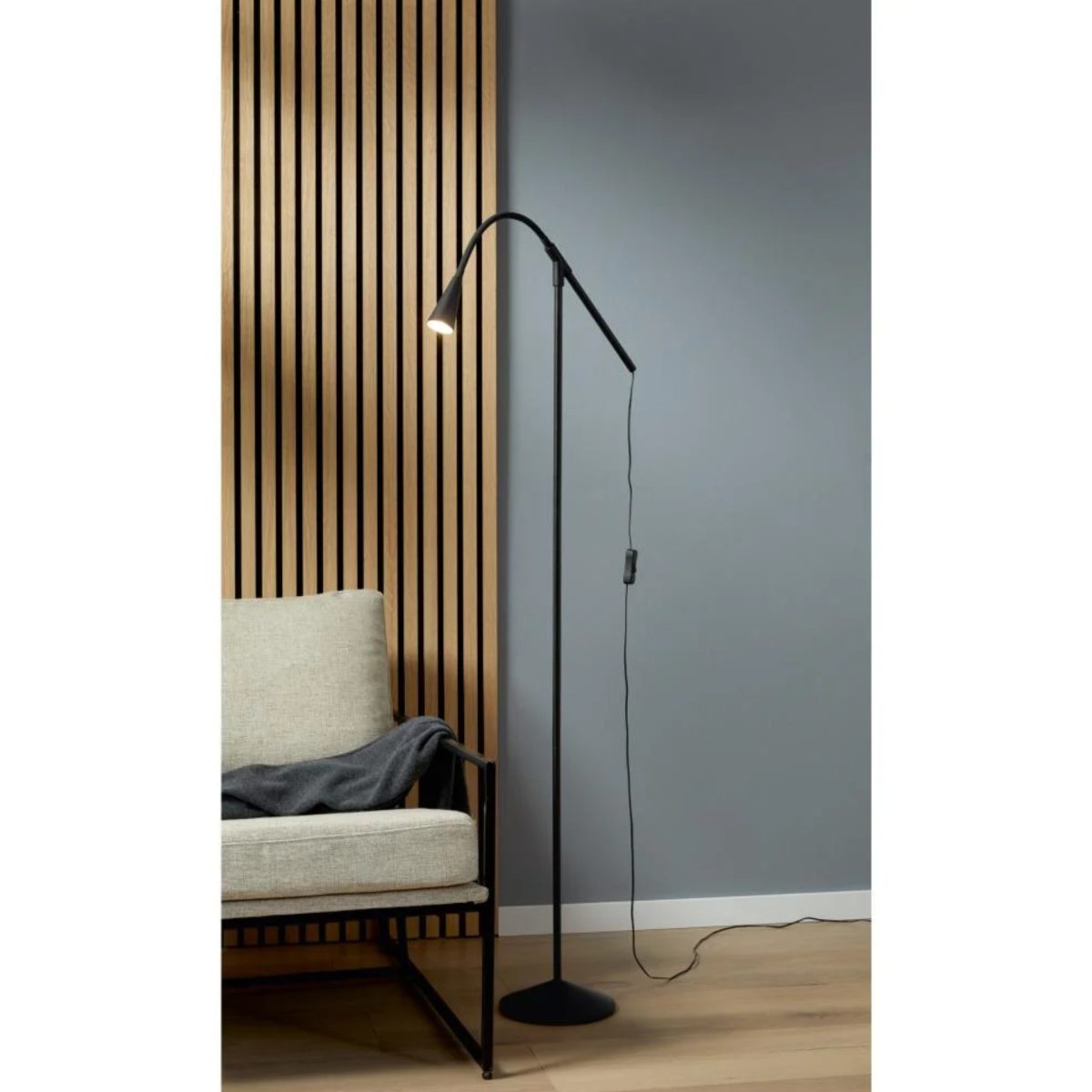 Livarno  Lampada da terra Piantana LED 3,5W 3000K bianco caldo 156cm flessibile - immagine 3