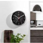 Livarno Orologio Parete Radiocontrollato DCF77 Analogico Nero Cromato 25 cm - immagine 2