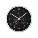 Livarno Orologio Parete Radiocontrollato DCF77 Analogico Nero Cromato 25 cm