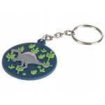 Auriol Orologio Bambini Set Portachiavi Dinosauro Quarzo Cinturino Verde e Blu - immagine 4