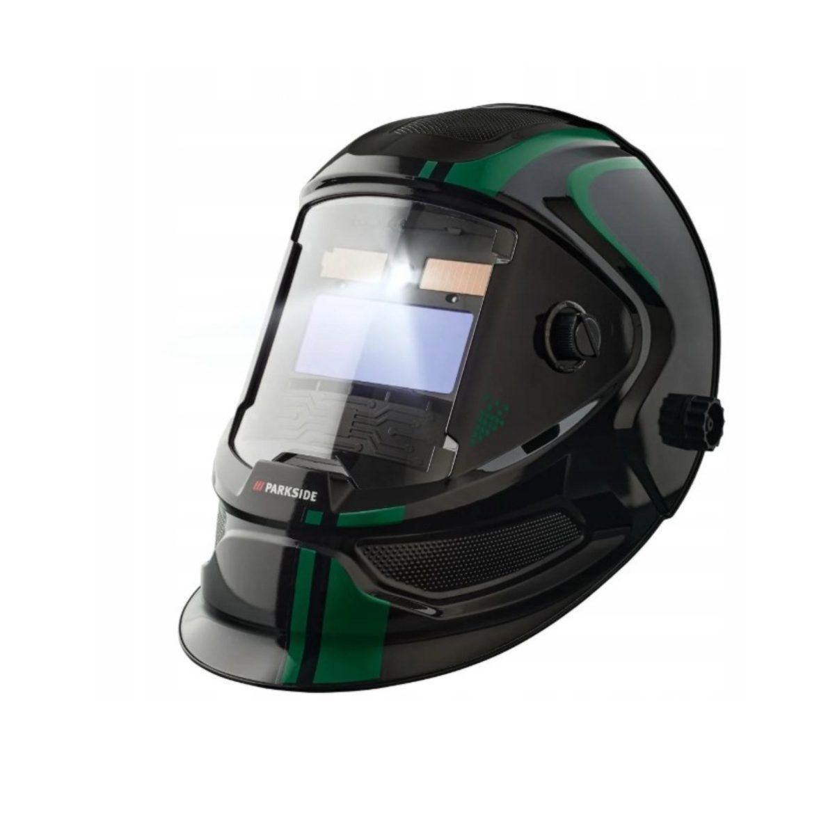 Parkside PSHL 2 Maschera Saldatura Automatica Elettronica Nera e Verde Solare - immagine 2