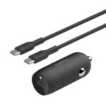 Belkin BoostCharge Caricabatterie Auto USB-C 30W PPS con Cavo 1m Nero