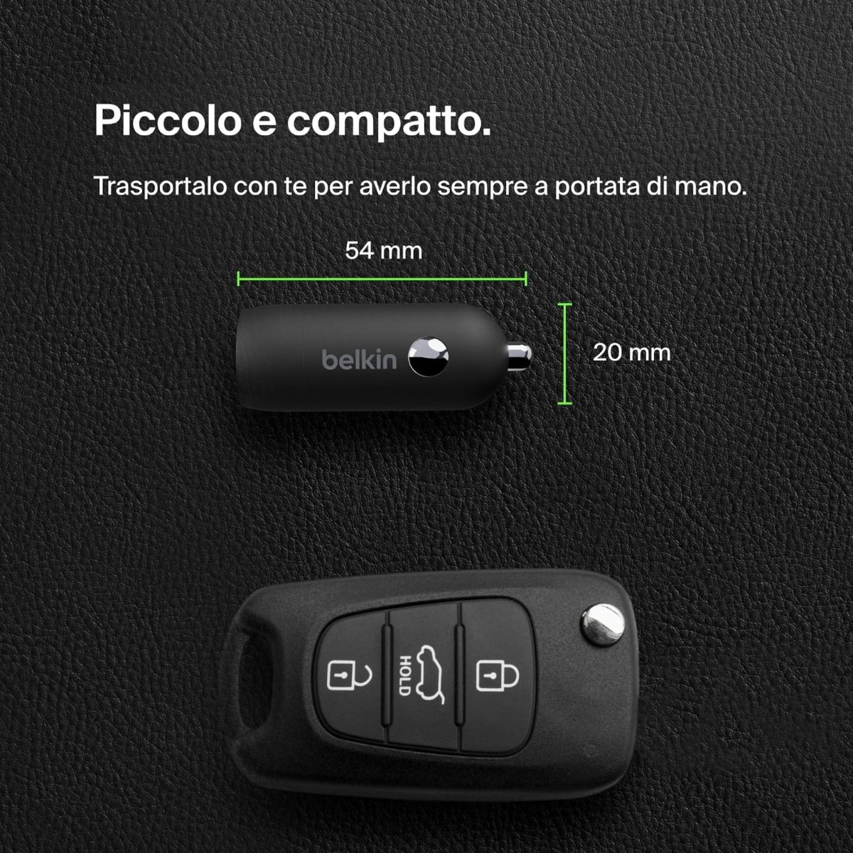 Belkin BoostCharge Caricabatterie Auto USB-C 30W PPS con Cavo 1m Nero - immagine 4