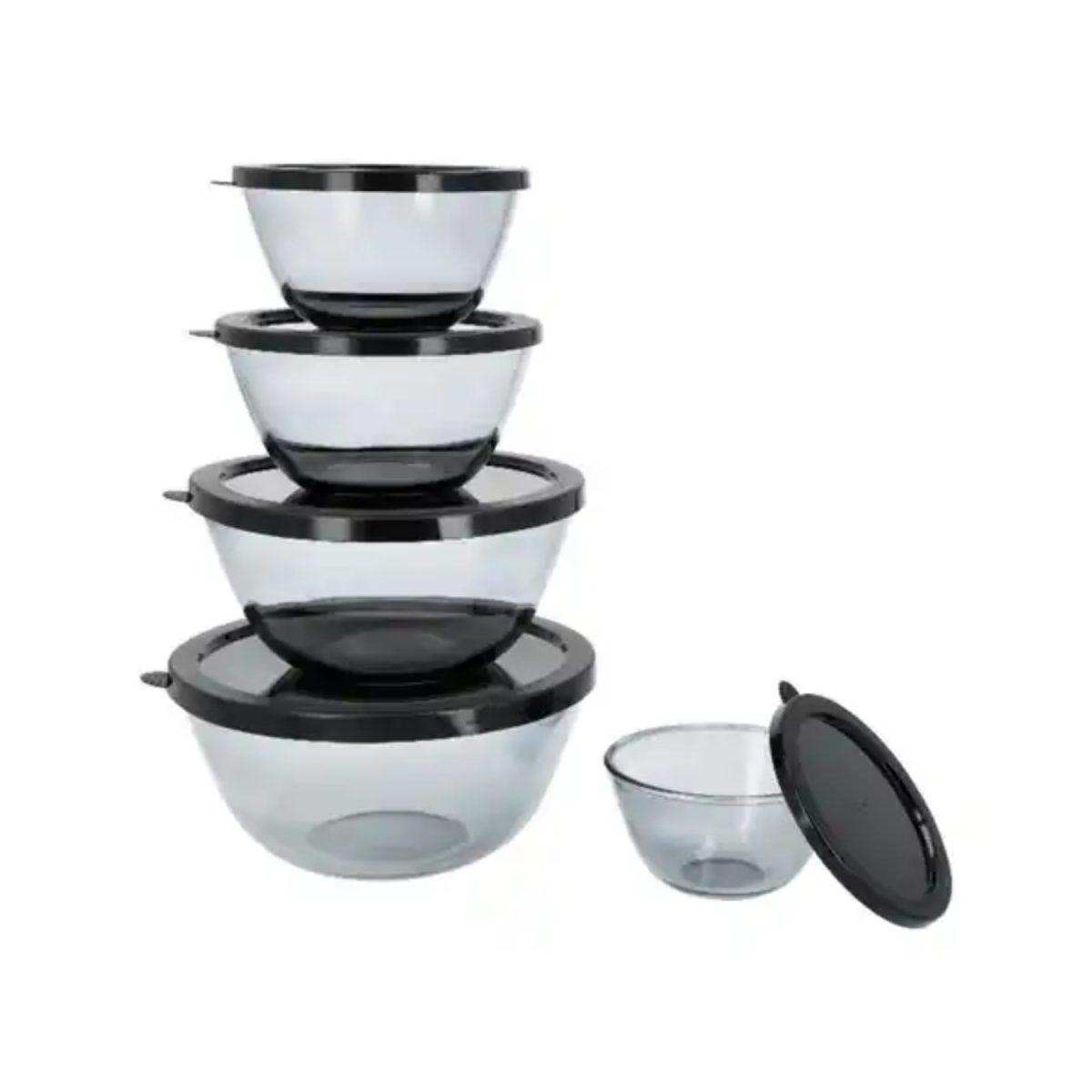 6xhm2CKfcRwzNilHr3HZdzZebCkTw3VnVGke9fC5.jpg Silvercrest Set 5 Contenitori in Vetro con Coperchio per Microonde e Freezer - immagine 1