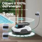 Aiper Scuba SE Robot Piscina Senza Fili 90 min Fondo Piatto 80mq Bianco - immagine 3