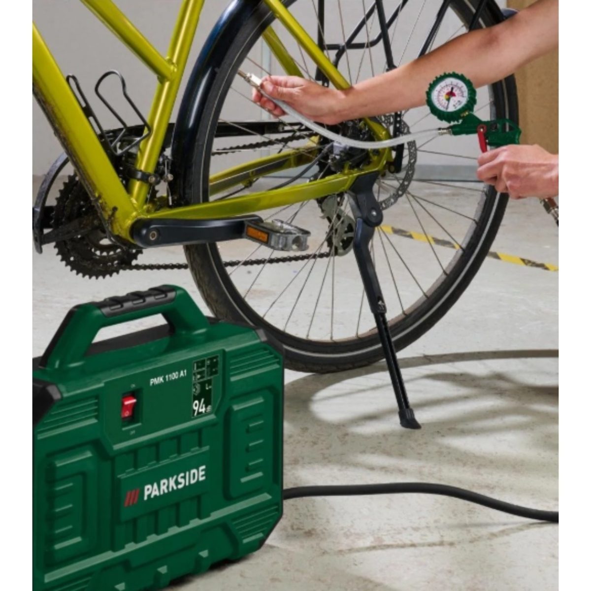 Parkside PMK 1100 A1 Compressore Portatile 1100W 8 Bar Senza Olio Multiuso - immagine 4