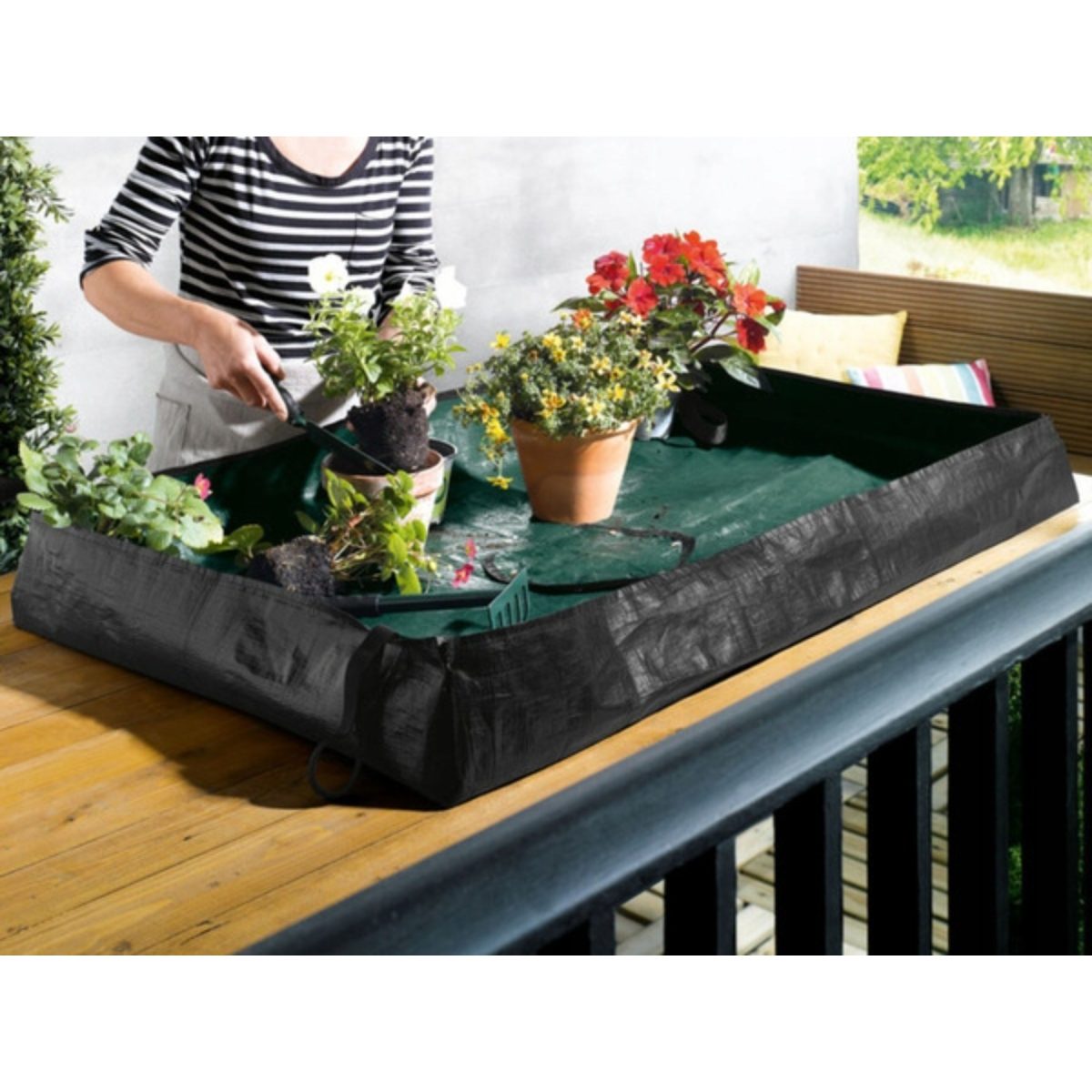 Parkside Telo per Travaso Piante 100x150cm Impermeabile Pieghevole Esposizione - immagine 3