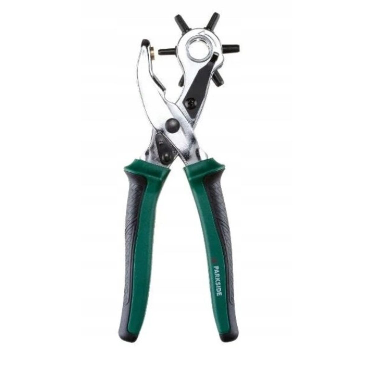 C47XW0RFuqoqPrHmgTMV1dc3FAyGvaKax0QTK1eJ.jpg Parkside Pinza Fustellatrice Revolver per Cuoio e Pelle Fori 2-5mm Professionale - immagine 1