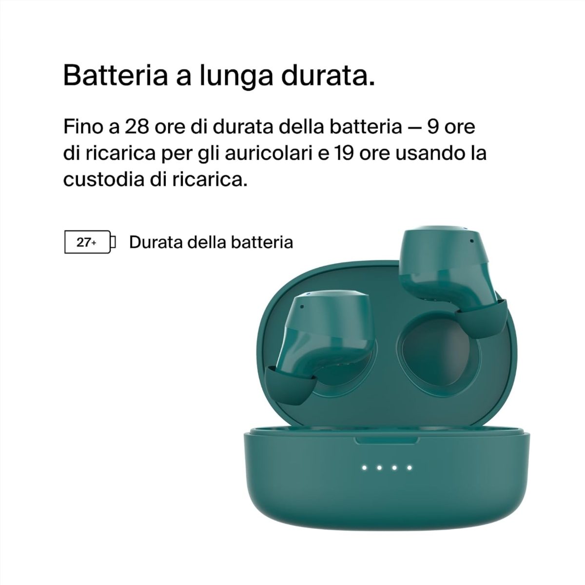Belkin SoundForm Bolt Auricolari Bluetooth 5.2 True Wireless IPX4 28h Verde - immagine 3