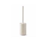 LIVARNO Home Set Portascopino WC Premium Ceramica Beige Rigato con Scopino 41 cm