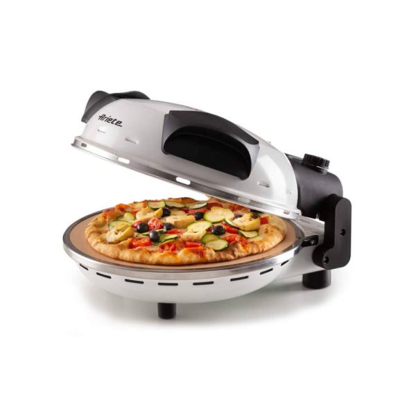Ariete Pizza in 4 Minuti Forno Per Pizza Fornetto 1200 Watt 400° Timer Acciaio BIANCA