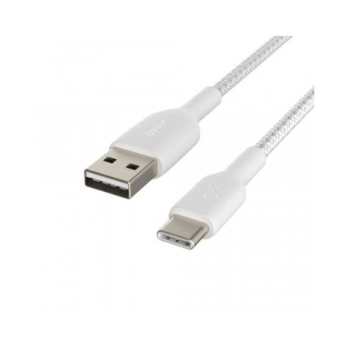 Belkin BoostCharge Cavo USB-A USB-C 1m Nylon Intrecciato 15W Bianco 480Mbps - immagine 2