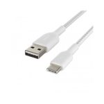 Belkin BoostCharge Cavo USB-A USB-C 1m Nylon Intrecciato 15W Bianco 480Mbps - immagine 2