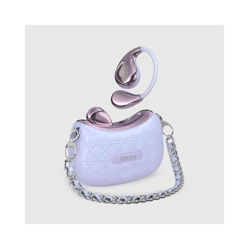 KLj2zn7uc5gPqUhwaLBsXC3yKeKaz2rzZeoBNhao.jpg Techmade Etres Auricolari Bluetooth AI Custodia Borsetta Trapuntata Lilla ENC - immagine 1