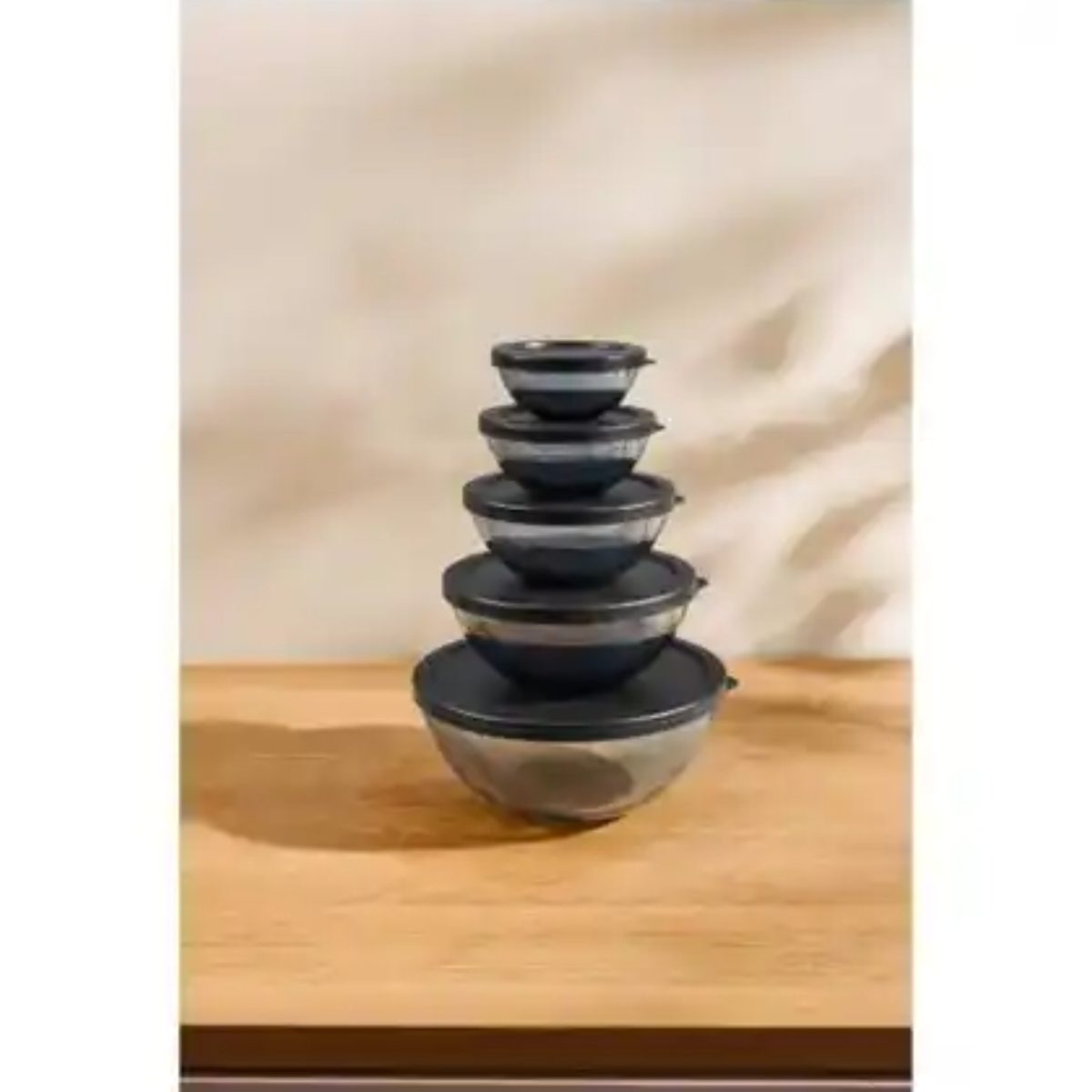 Silvercrest Set 5 Contenitori in Vetro con Coperchio per Microonde e Freezer - immagine 2