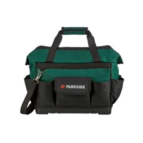 Parkside Borsa Attrezzi Morbida Base Rigida 30L 390x185x370mm Max 15 kg 9 Tasche