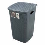 Stefanplast Cesto Portabiancheria Elegance 50L Grigio Coperchio 38x37x54,4 cm - immagine 3
