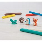 Crelando Plastilina 8 Colori Morbida Set Modellabile per Bambini 176g - immagine 2