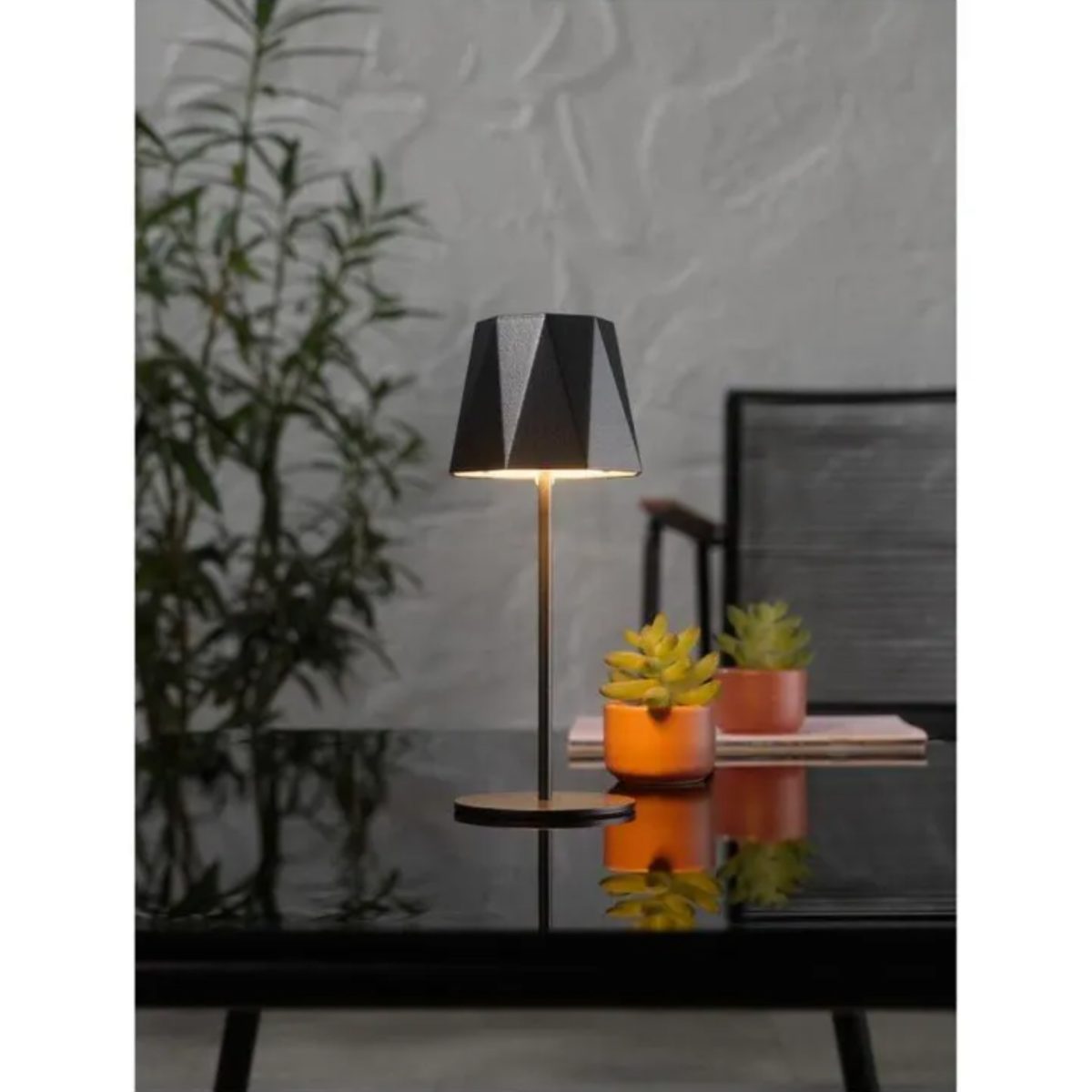 Livarno Lampada Tavolo LED Ricaricabile Touch Dimmer 21,5cm IP44 Antracite - immagine 3