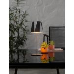 Livarno Lampada Tavolo LED Ricaricabile Touch Dimmer 21,5cm IP44 Antracite - immagine 3