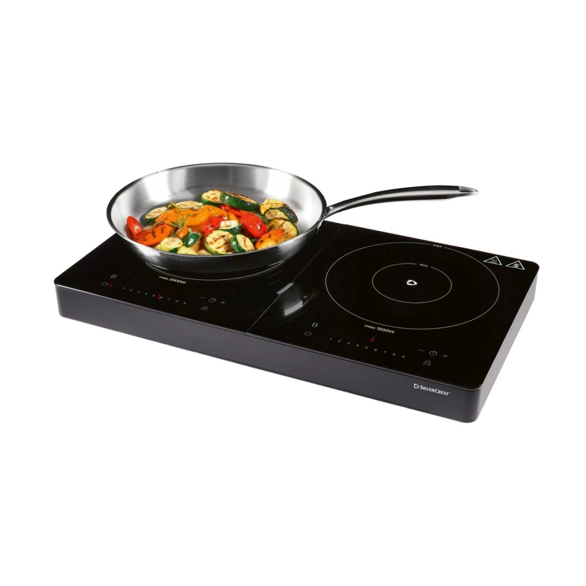 Silvercrest SID 3500 Piastra Induzione Doppia 3500W Timer Touch 10 Livelli - immagine 4