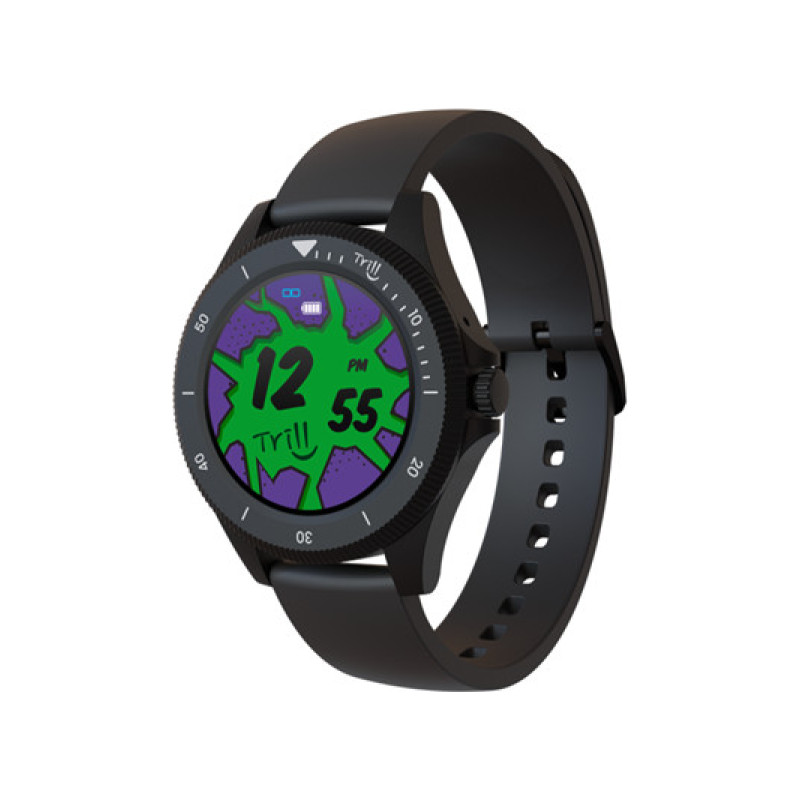 U5mTuB9O8WyLXL28M9FXr2cGxIhoEMIk7W9Xg297.jpg Techmade Trill Smartwatch Bambini Chiamate Bluetooth Notifiche IP67 Nero 34mm - immagine 1