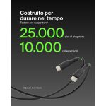 Belkin BoostCharge Cavo USB-C 1 m, ricarica rapida per Apple, Samsung, Nero - immagine 3