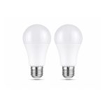 Lampadine LED E27 set 2 x  9,5 W equivalente 60W potenti luce calda 806 lm