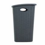 Stefanplast Cesto Portabiancheria Elegance 50L Grigio Coperchio 38x37x54,4 cm - immagine 4