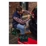 Parkside Sgabello da Officina con Rotelle Carico 125kg e Vani Porta Attrezzi - immagine 2
