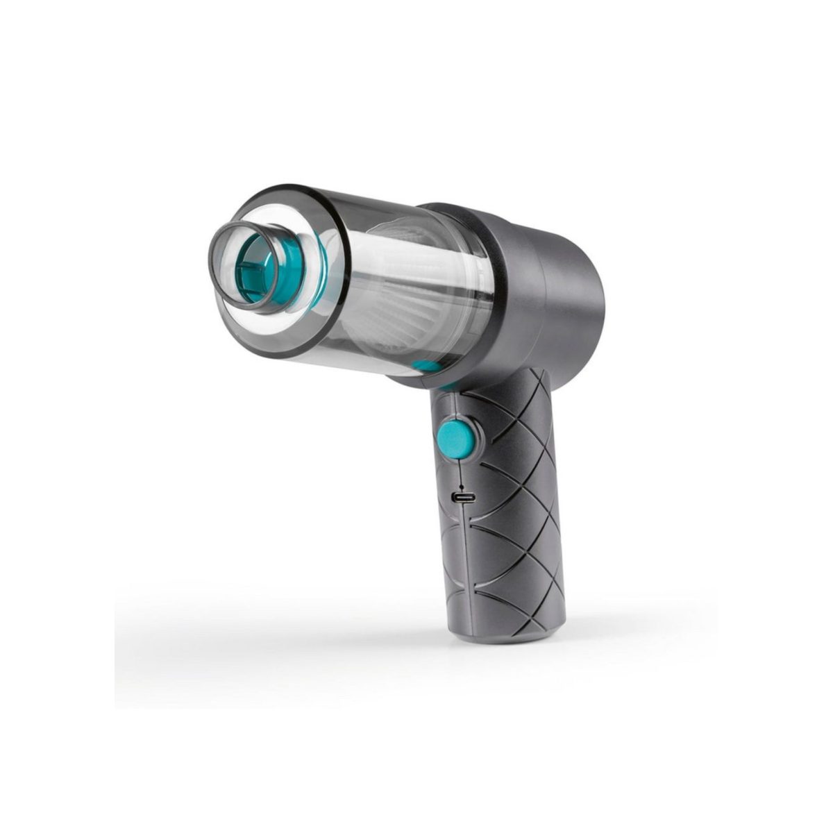Cleanmaxx Mini Aspirapolvere 2 in 1 Ricaricabile Grigio Celeste - immagine 2