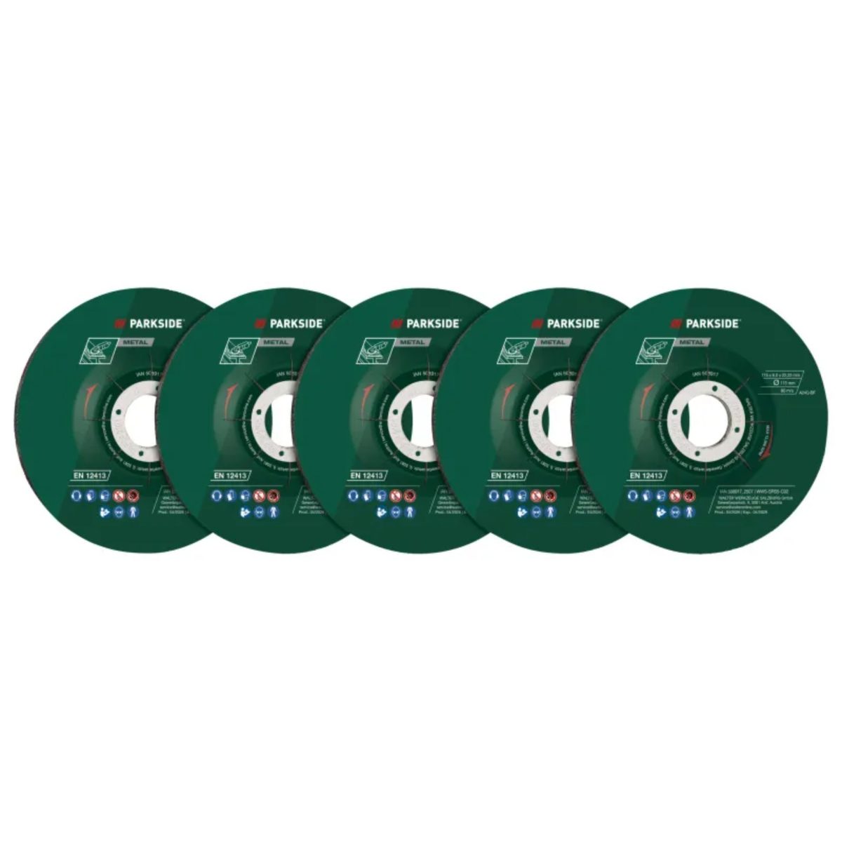 hyCyOodMIZfZomMEmkSgdDUXKbQ40Ku2yudDSTPR.jpg Parkside Set Dischi Abrasivi 115mm Smerigliatrice Sgrossatura e Pulizia 5 Pezzi - immagine 1